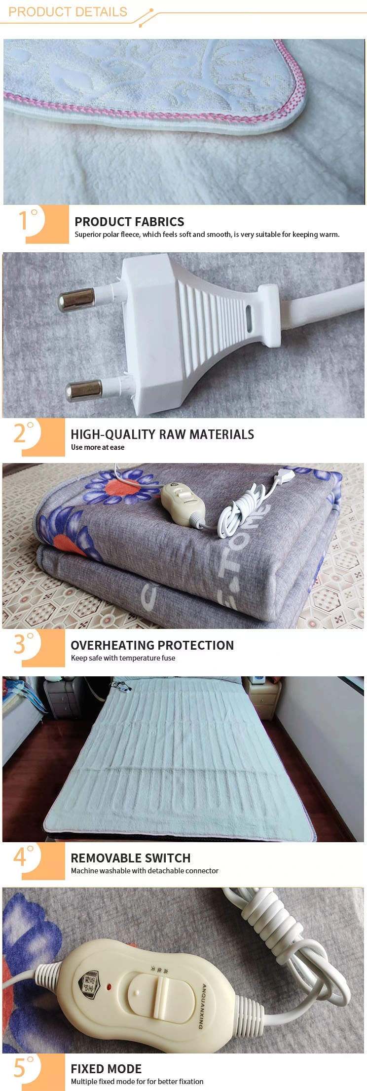 Comforter Bed Flannel Electric Bed Blanket Electric Body Blanket Electric Heating Blanket Electric Bed Heater