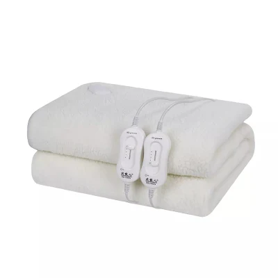 Домашний обогреватель, подогреватель кровати, безопасное электрическое одеяло, белый 100% полиэстер, нагревательный провод для отеля, система защиты от перегрева